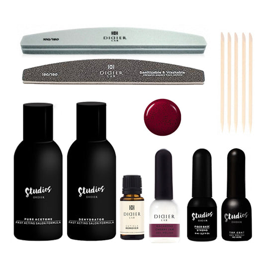 Kit Manicure Verniz Gel  "82% negro" para iniciantes