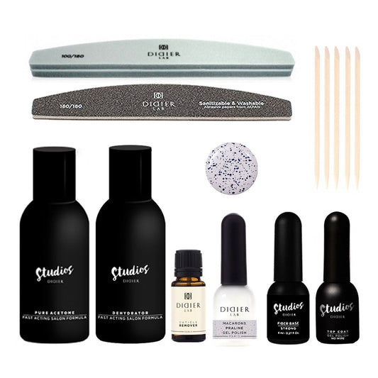 Kit Manicure Verniz Gel "PRALINE" para iniciantes