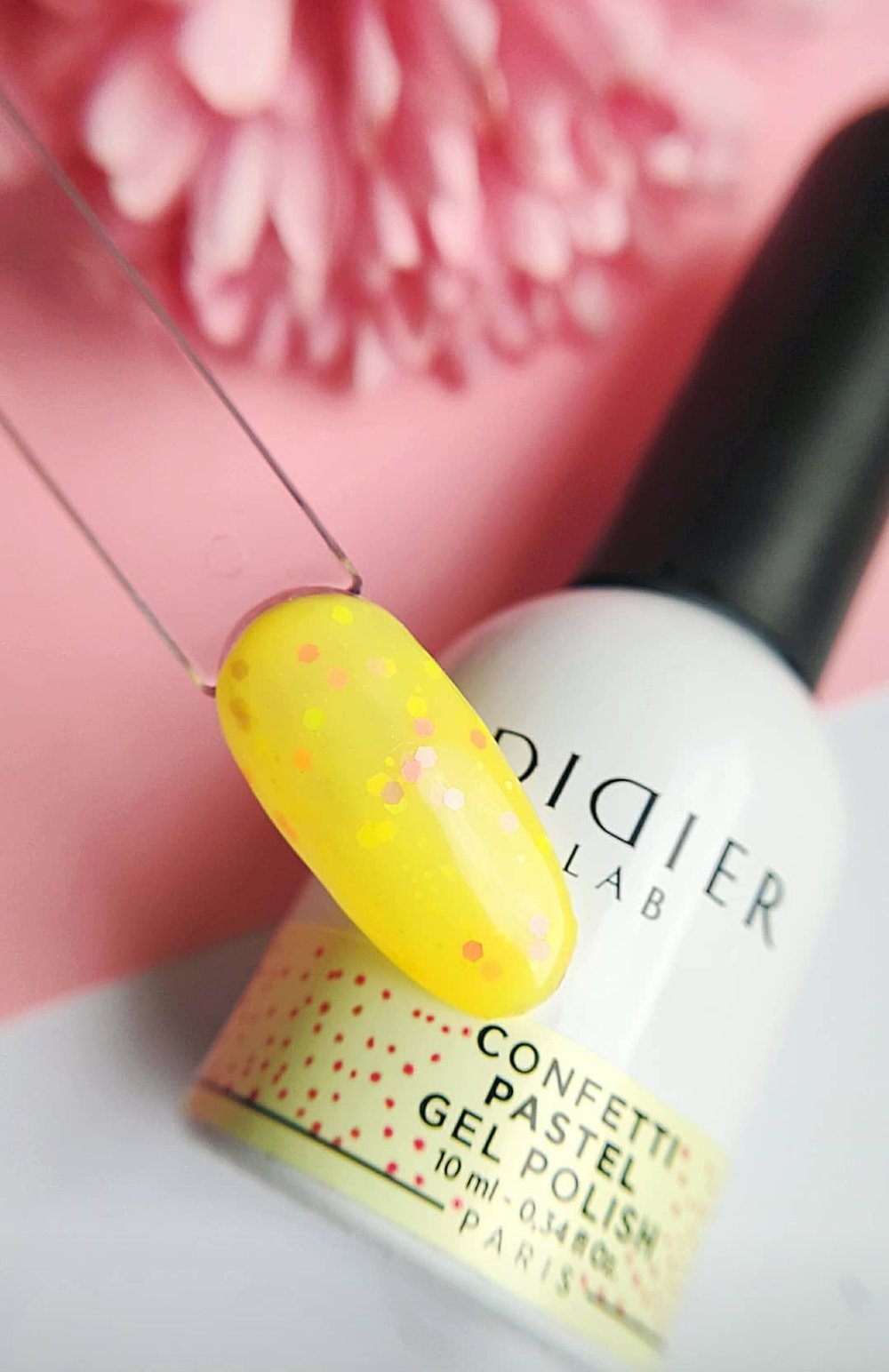 Verniz Gel "Didier Lab", Confetti, Pastel 10ml, HEMA FREE