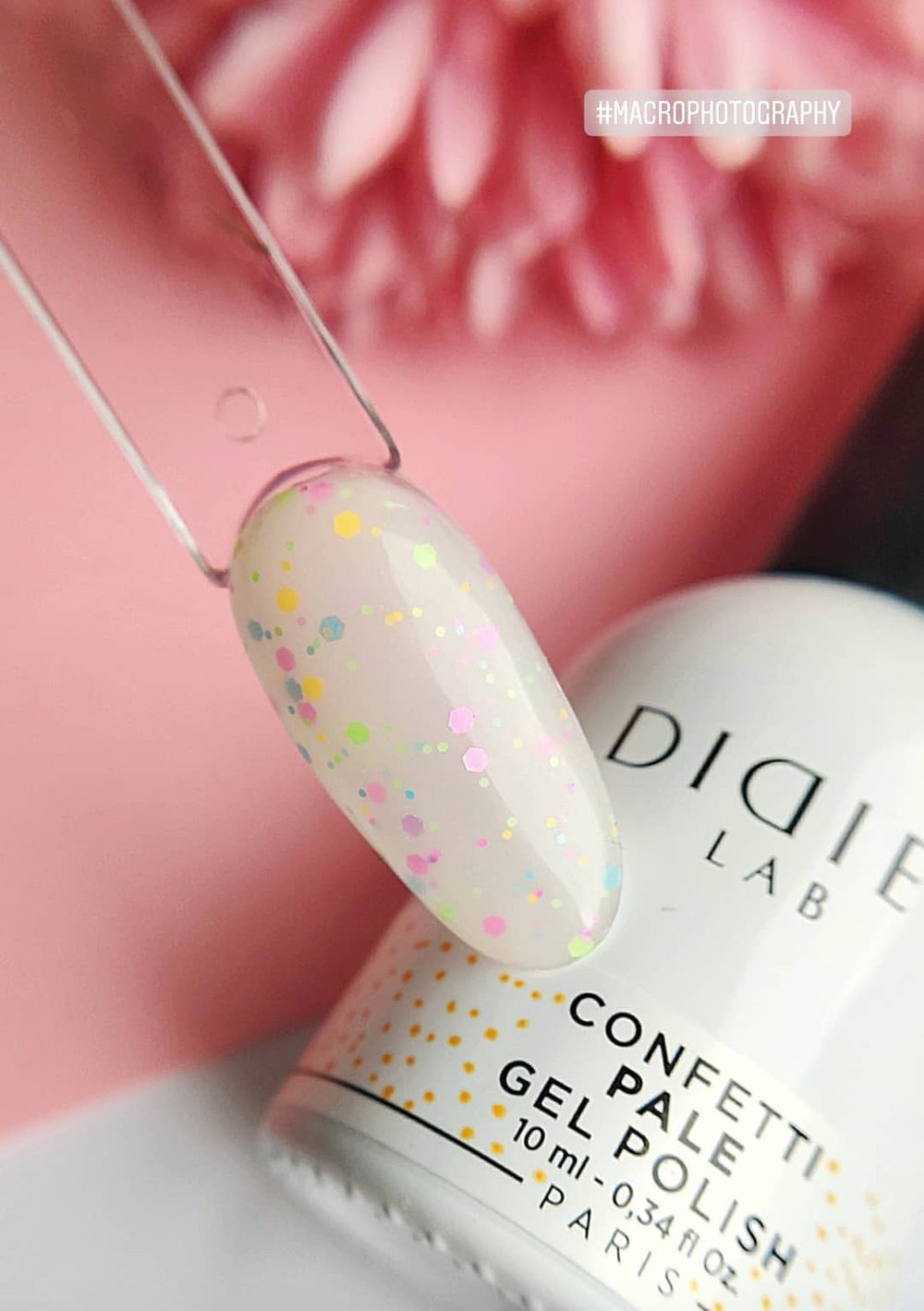 Verniz Gel "Didier Lab", Confetti, Pale 10ml