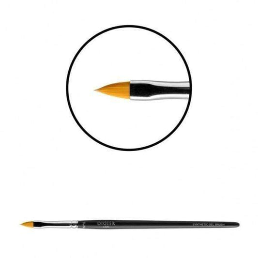 Didierlab Brushes Gel brush "Didier Lab", No6, cat's tongue, (golden toray), 1psc