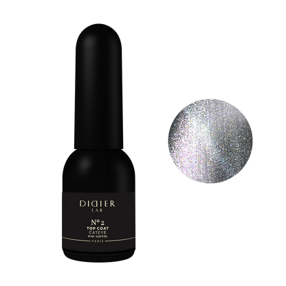 Verniz Gel Finalizador (Top Coat), no wipe "Didier Lab", Cat Eye, No2 - didierlabportugal
