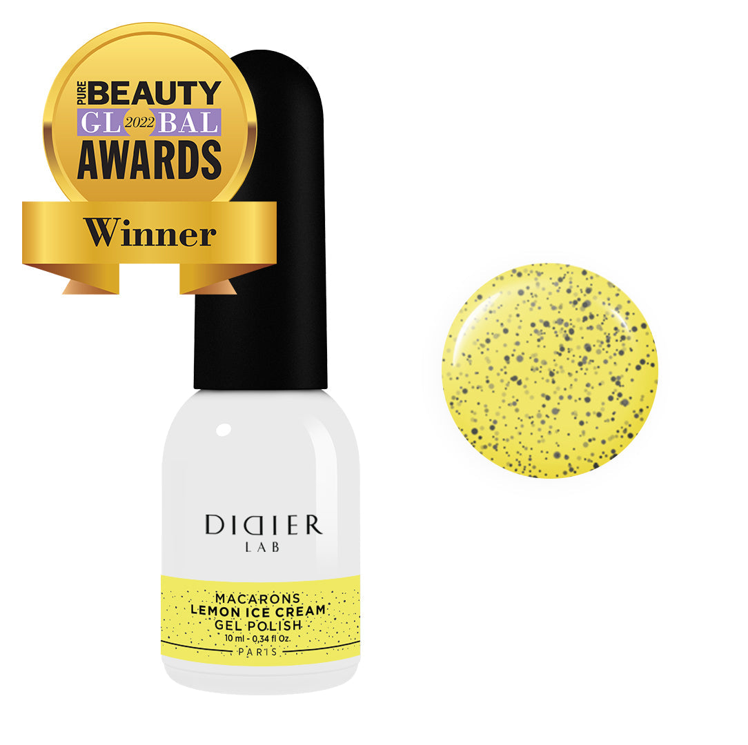 Verniz Gel Macarons Didier Lab, Lemon Ice Cream 10 ml, HEMA FREE